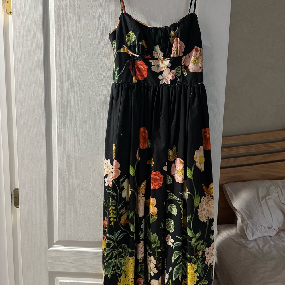 Floral Maxi Dress with Spaghetti Straps